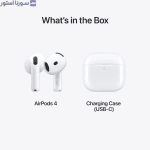 کیس شارژ AirPods 4 USB-C همراه ایربادها – بستهبندی اصلی
