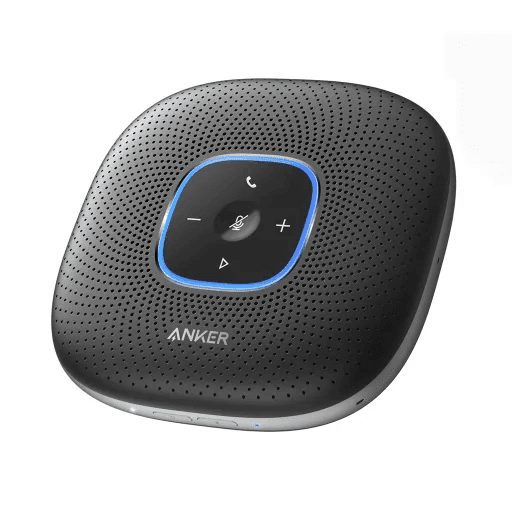 اسپیکر کنفرانسی Anker PowerConf A3301 نمای جلو — 6 میکروفون 360 درجه