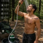 استفاده از دوش شارژی گرین لاین در کمپینگ