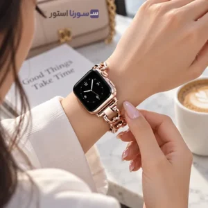 بند اپل واچ گرین لاین Bella مناسب سایز 42 44 45 49 میلی‌متر
